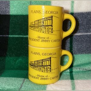 Two Vintage President Jimmy Carter Mugs